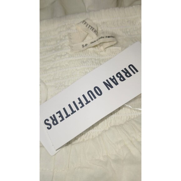 Urban Outfitters Azelia Button-Down Tunic Mini Dress Smocked Sleeveless S 255500 - Picture 8 of 8